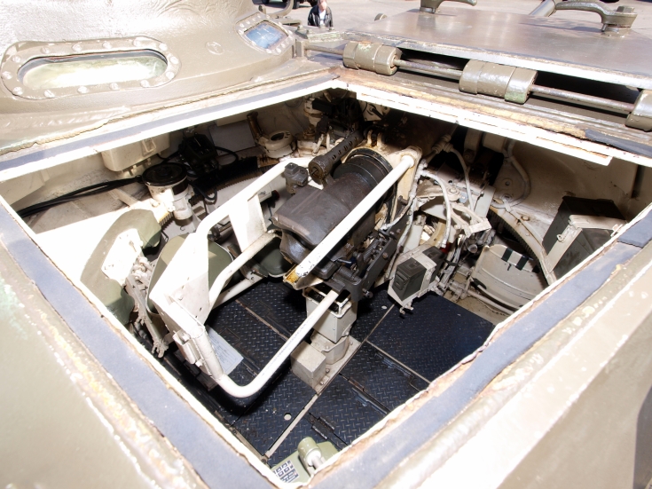 M24 Chaffee inside the turret  