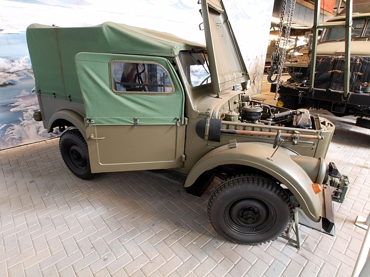The GAZ69 was the basic light offroad vehicle of the Soviet Army 