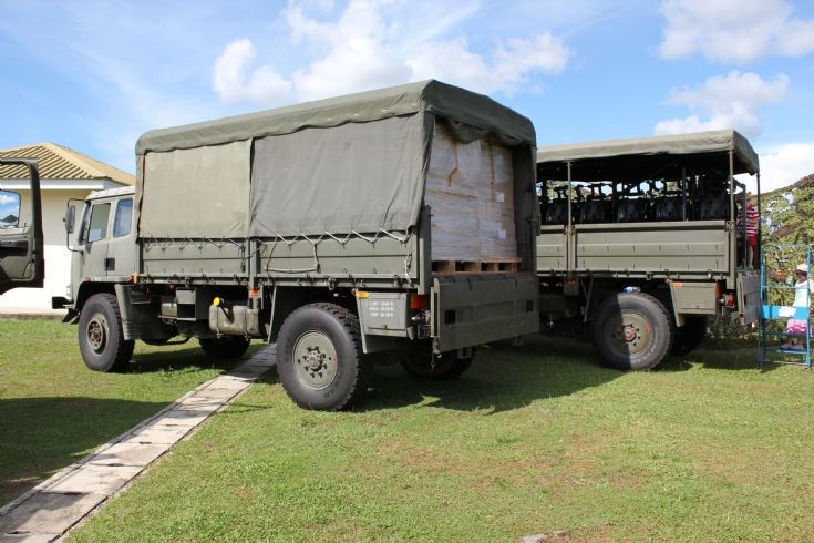 Two Leyland Daf trucks