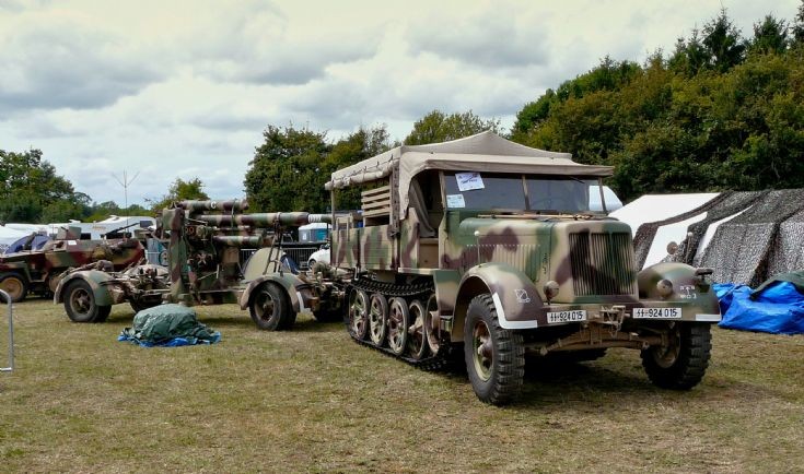 German 88mm Anti-tank/Flak Gun and Half Track