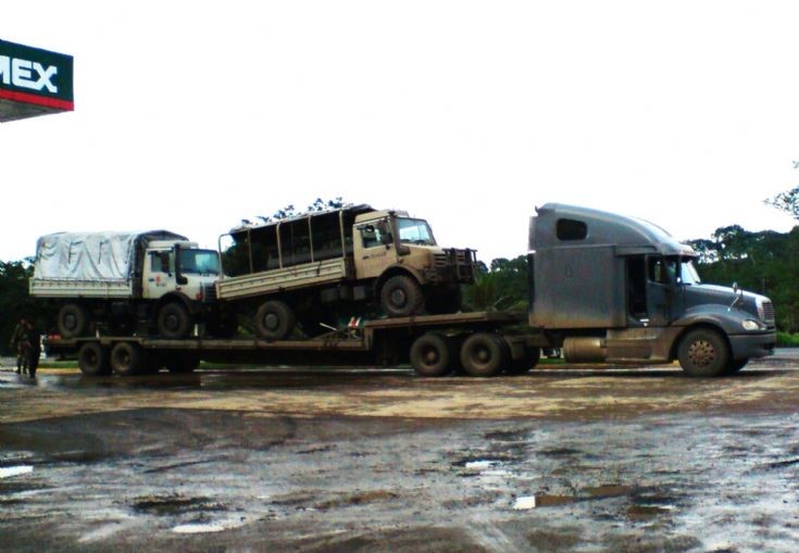 Mexican Navy Freightliner truck