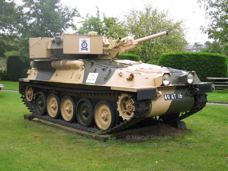 Alvis Scorpion tank 49 AT 16 A Scorpion tank which was in use with the 