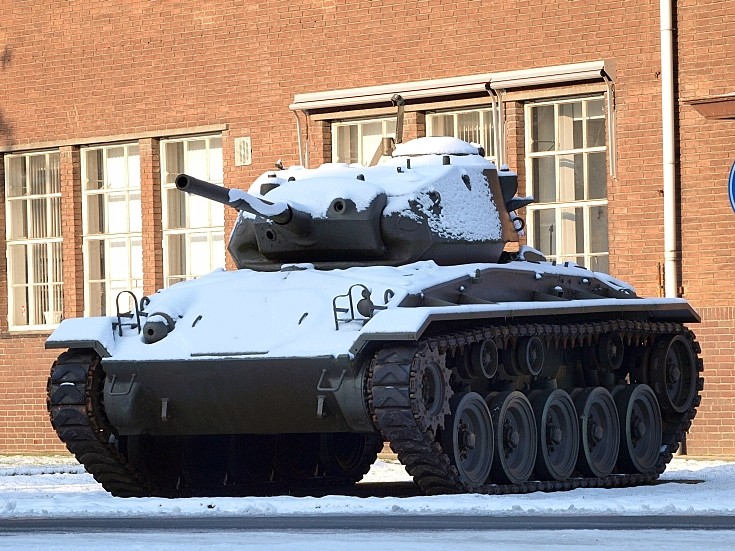 M24 Chaffee on display at museum