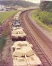 M1 Tanks on Railroad